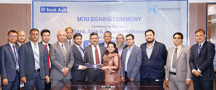 Bank Asia and Grameenphone Sign Agreement to Strengthen Financial Inclusion