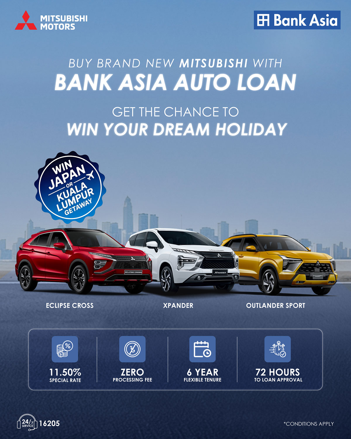 Bank Asia- Mitsubishi Dream Holiday Campaign