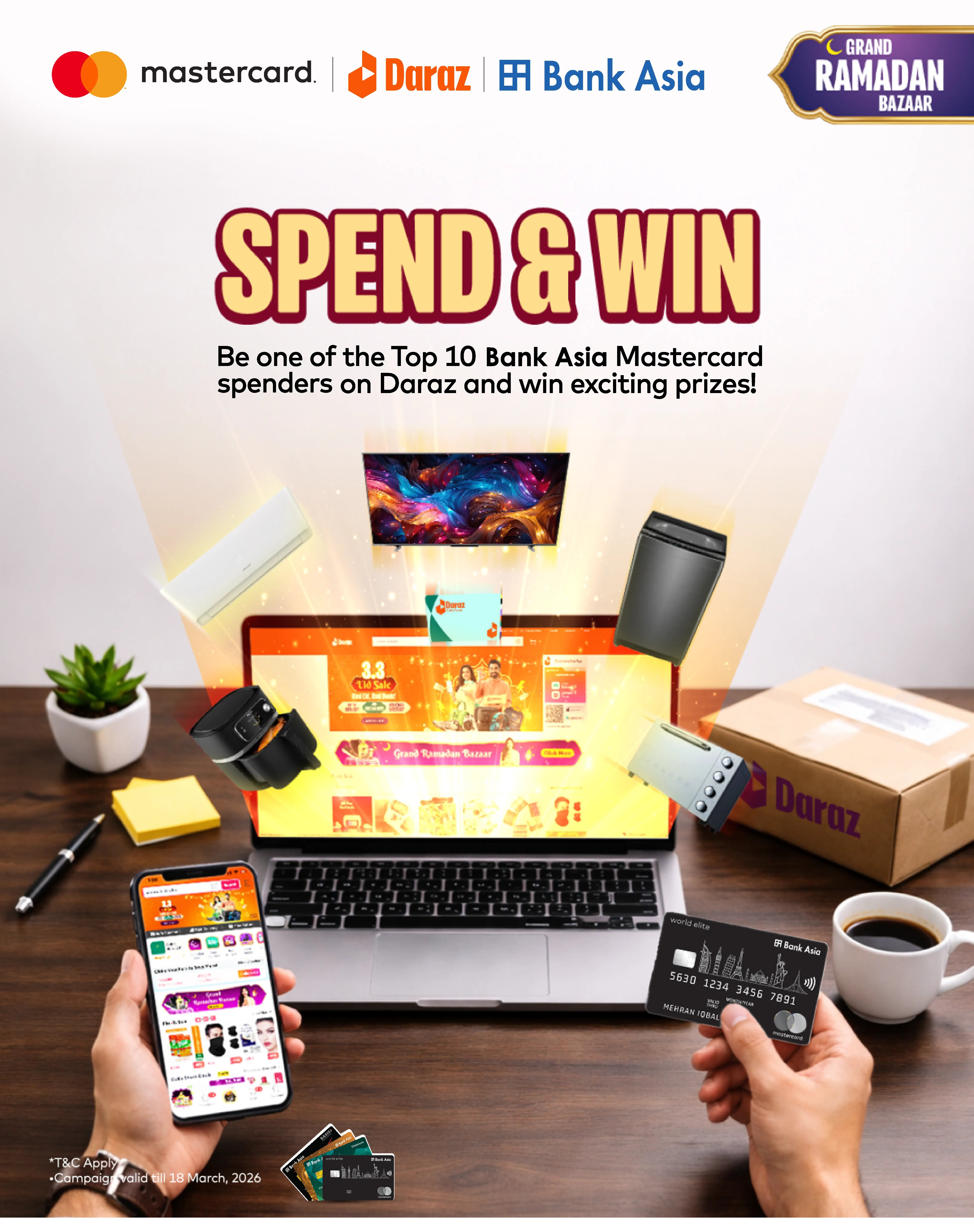 Bank Asia x Mastercard x Daraz Campaign