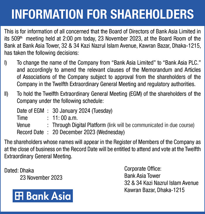 INFORMATION-FOR-SHAREHOLDERS
